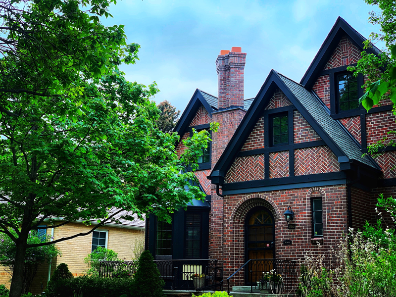 Brick home in Denver, Colorado