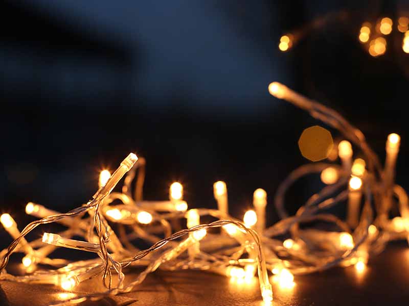 White string lights 