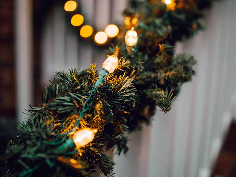 Lit Christmas Garland