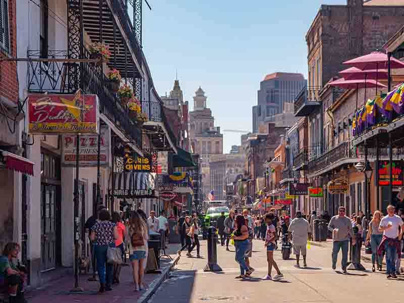 Tourists in New Orleans