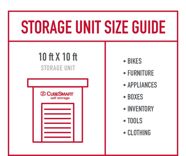 10x10 Size Guide Infographic