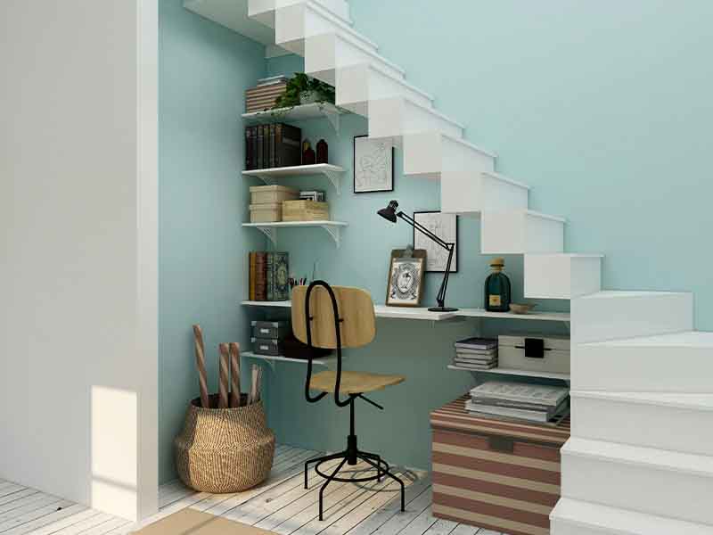 Office/Desk area under stairs