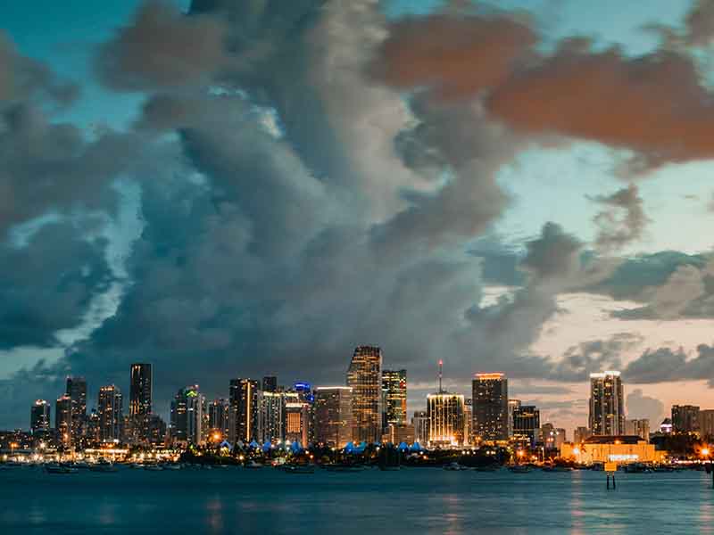 Miami at dusk