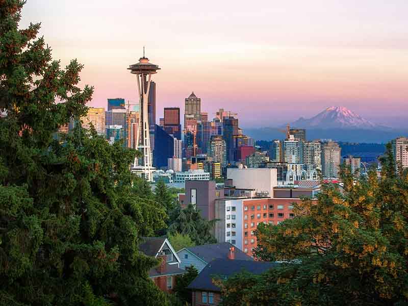 Aerial view of Seattle