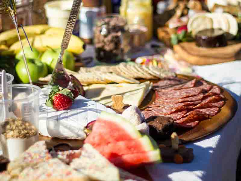 Appetizers on a table