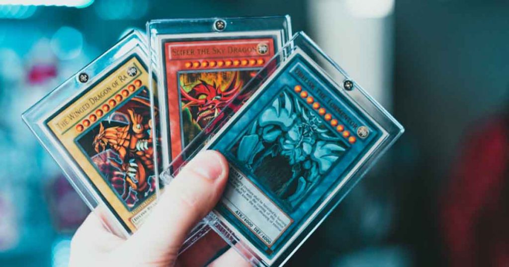 Three Pokémon cards