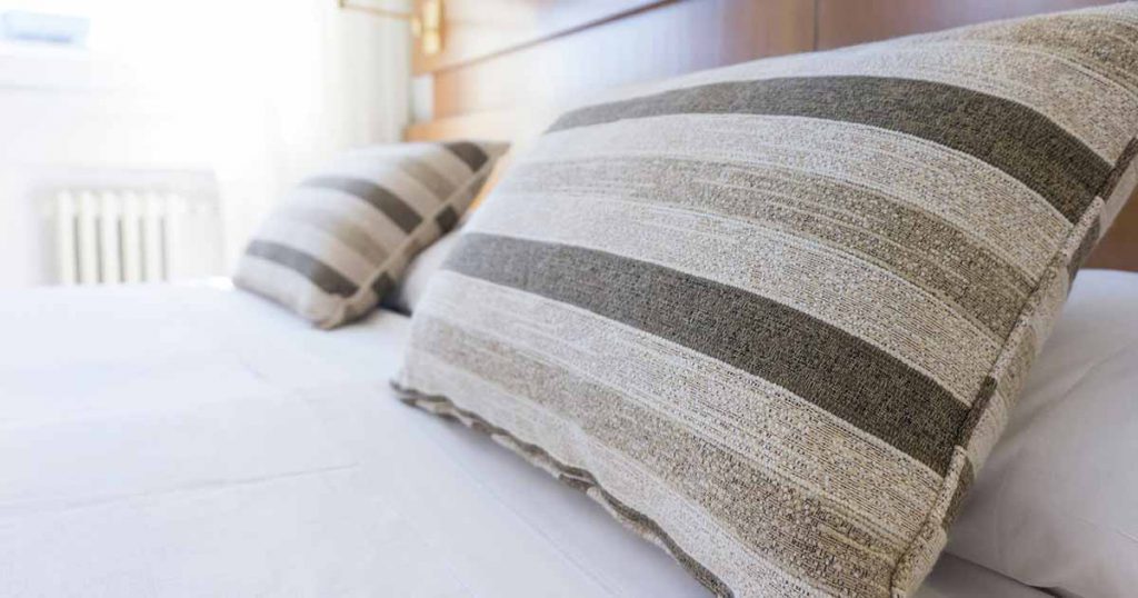 Bed with pillows
