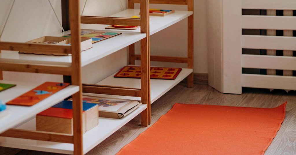 storage shelves for kids