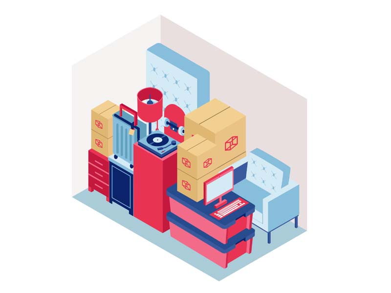 Illustration of Medium CubeSmart Storage Unit