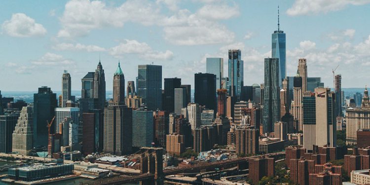 NYC skyline.